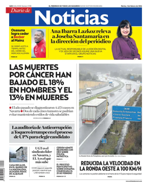 Cover of Diario de Noticias (Spain)