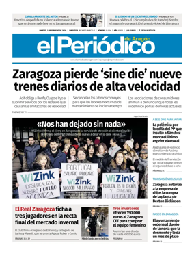 Cover of El Periodico Aragon