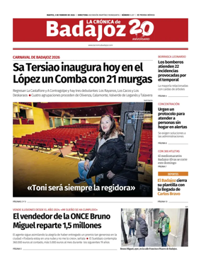 Cover of La Cronica de Badajoz BE