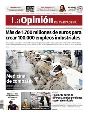 Cover of La Opinion de Murcia (Cartagena)