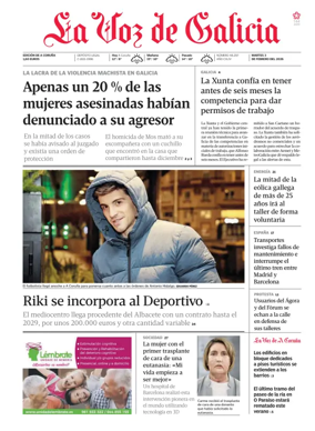 Cover of La Voz de Galicia (A Coruna)