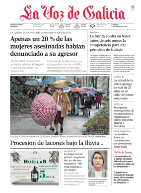 Cover of La Voz de Galicia (Arousa)