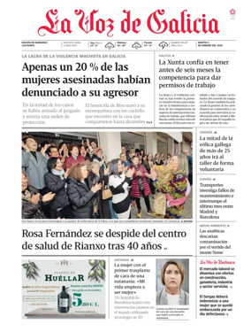 Cover of La Voz de Galicia (Barbanza)