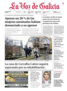Cover of La Voz de Galicia (Ferrol)