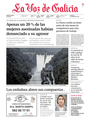 Cover of La Voz de Galicia (Monforte)