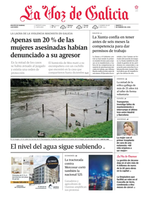 Cover of La Voz de Galicia (Ourense)