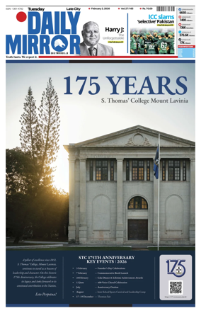 Cover of Daily Mirror (Sri Lanka)