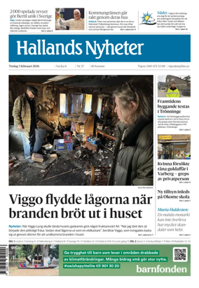 Cover of Hallands Nyheter