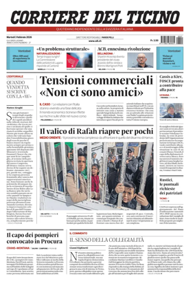 Cover of Corriere del Ticino