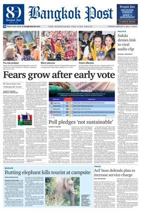 Cover of Bangkok Post