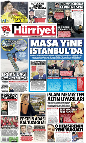 Cover of Hurriyet