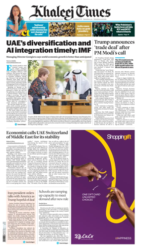 Cover of Khaleej Times