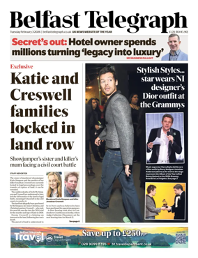 Cover of Belfast Telegraph