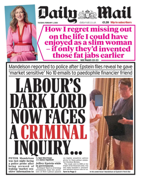 Cover of Daily Mail