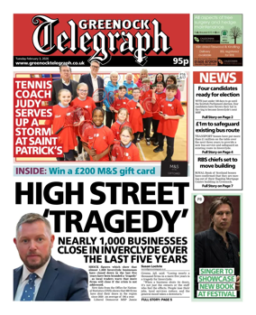 Cover of Greenock Telegraph