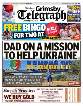 Cover of Grimsby Telegraph