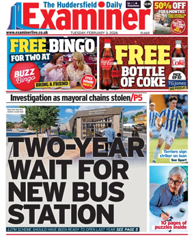 Cover of Huddersfield Daily Examiner