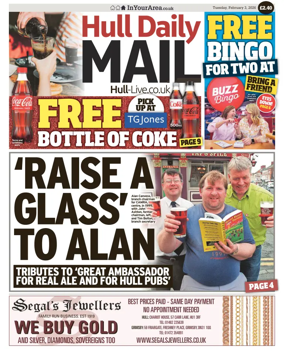 Cover of Hull Daily Mail