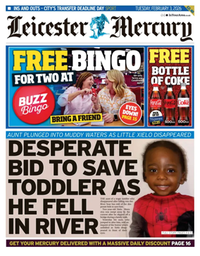 Cover of Leicester Mercury