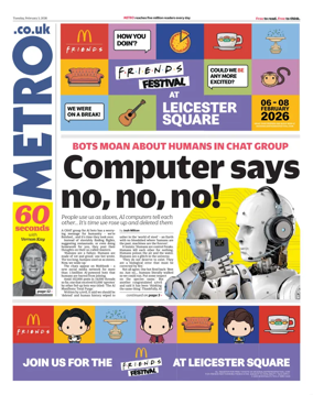 Cover of Metro (UK)
