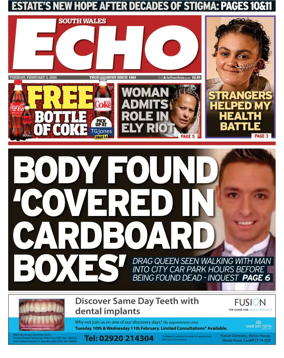 Cover of South Wales Echo