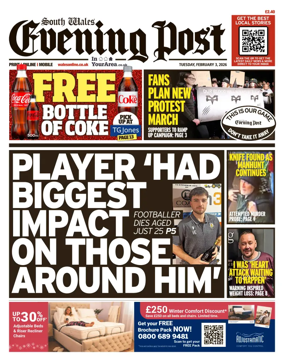 Cover of South Wales Evening Post