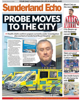 Cover of Sunderland Echo