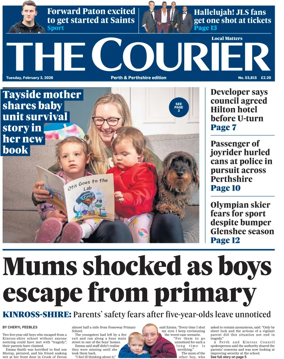 Cover of The Courier & Advertiser (Perth and Perthshire Edition)