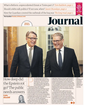 Cover of The Guardian e-paper Journal