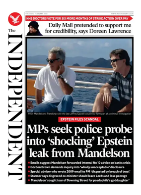 Cover of The Independent
