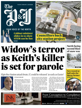 Cover of The Press and Journal (Inverness Highlands and Islands)