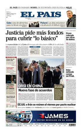 Cover of El Pais (Uruguay)