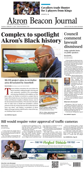 Cover of Akron Beacon Journal