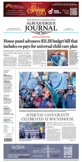 Cover of Albuquerque Journal