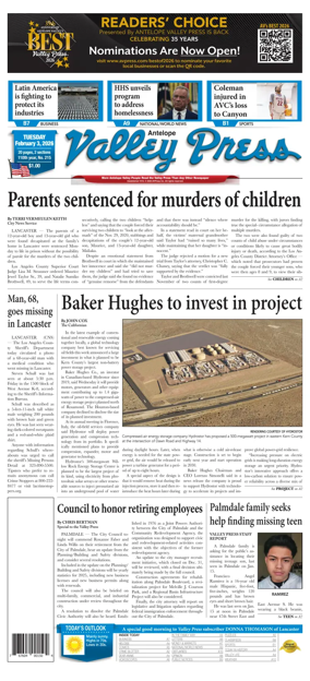 Cover of Antelope Valley Press