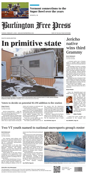 Cover of Burlington Free Press