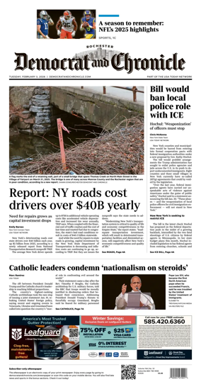 Cover of Democrat and Chronicle