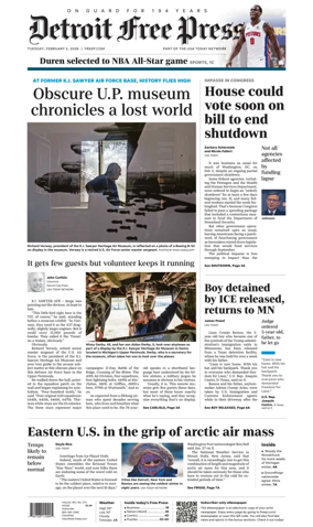 Cover of Detroit Free Press