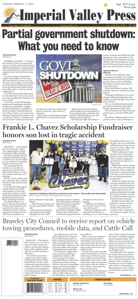 Cover of Imperial Valley Press