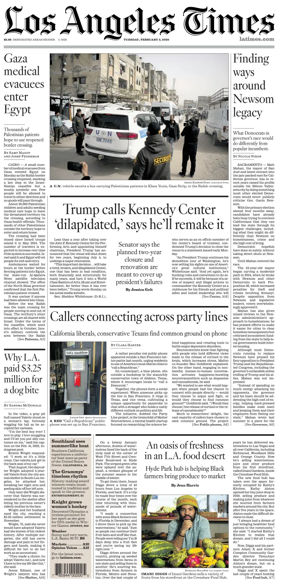 Cover of Los Angeles Times