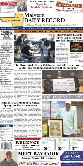 Cover of Malvern Daily Record