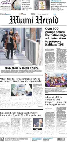 Cover of Miami Herald