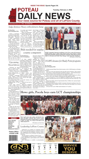 Cover of Poteau Daily News