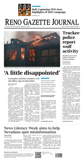 Cover of Reno Gazette Journal