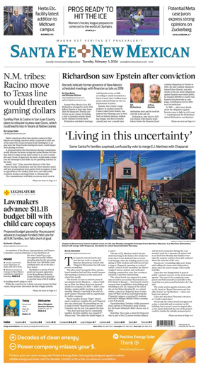 Cover of Santa Fe New Mexican