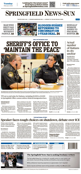 Cover of Springfield News-Sun