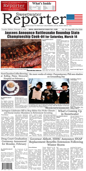 Cover of Sweetwater Reporter