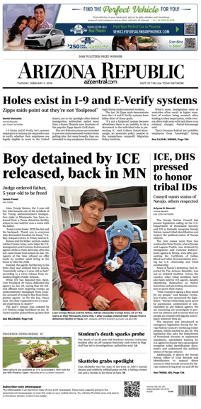 Cover of The Arizona Republic