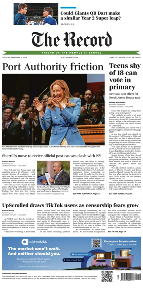 Cover of The Bergen Record