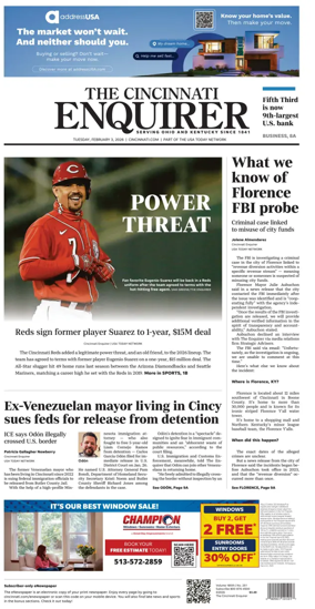 Cover of The Cincinnati Enquirer